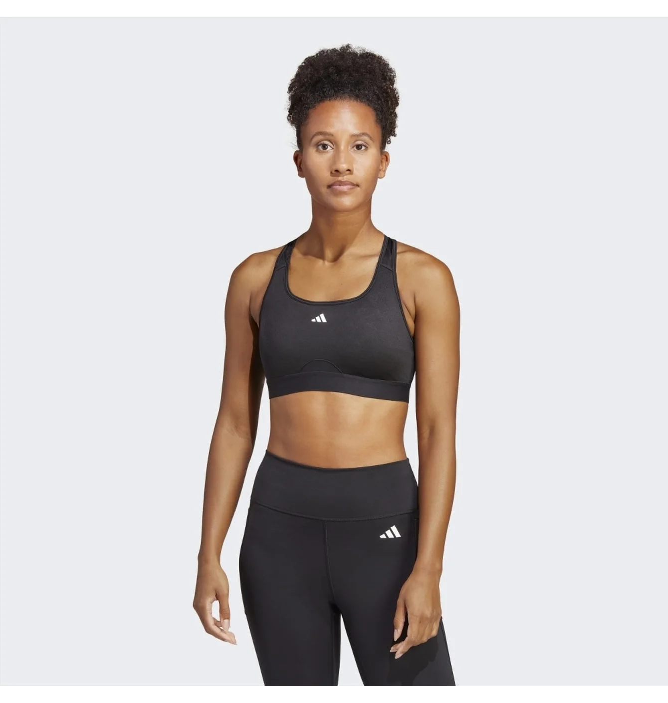 Топ жіночий Adidas Powerreact Training Medium-Support Bra Black HS7448