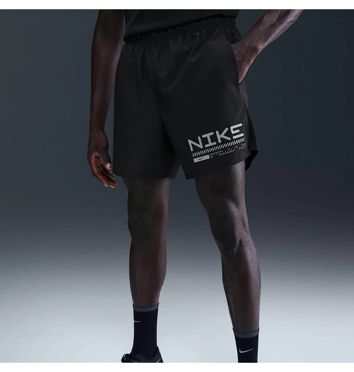 Шорти чоловічі Nike Challenger MenS Winterized 5 2-In-1 Running Shorts Black HV2679-010