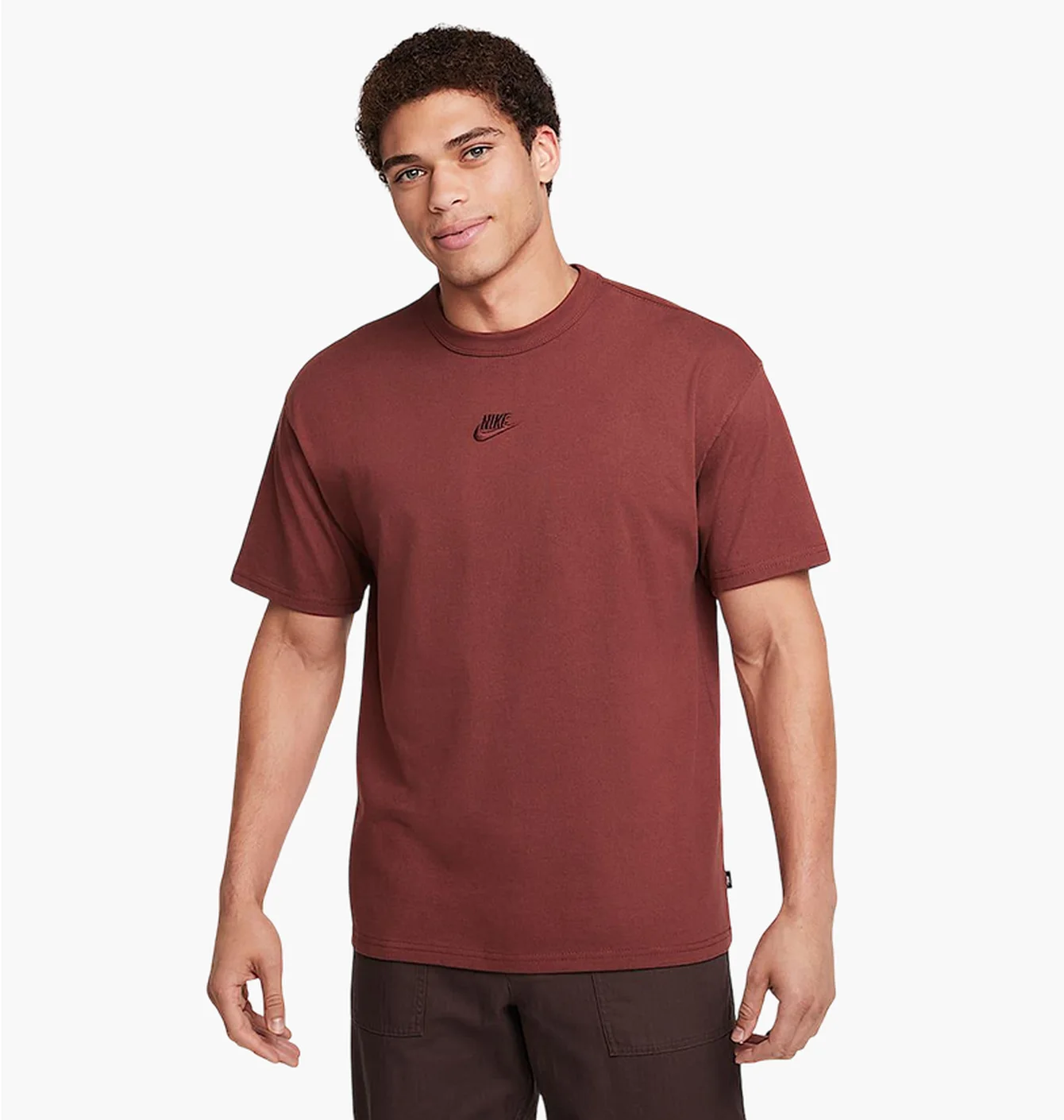 Футболка чоловіча Nike Sportswear Premium Essentials Bordo DO7392-231