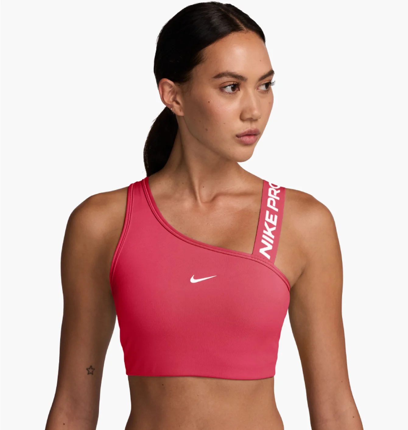 Топ жіночий Nike Pro Swoosh Asymmetrical Red FV6526-629