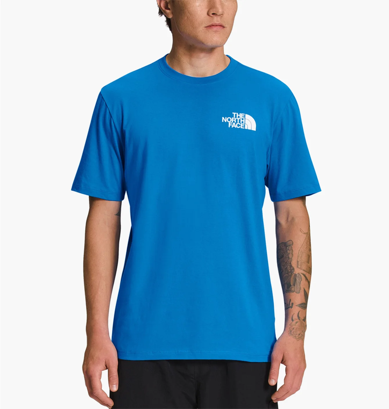 Футболка чоловіча The North Face Short-Sleeve Box Nse Heathered Tee Blue NF0A812HTV5