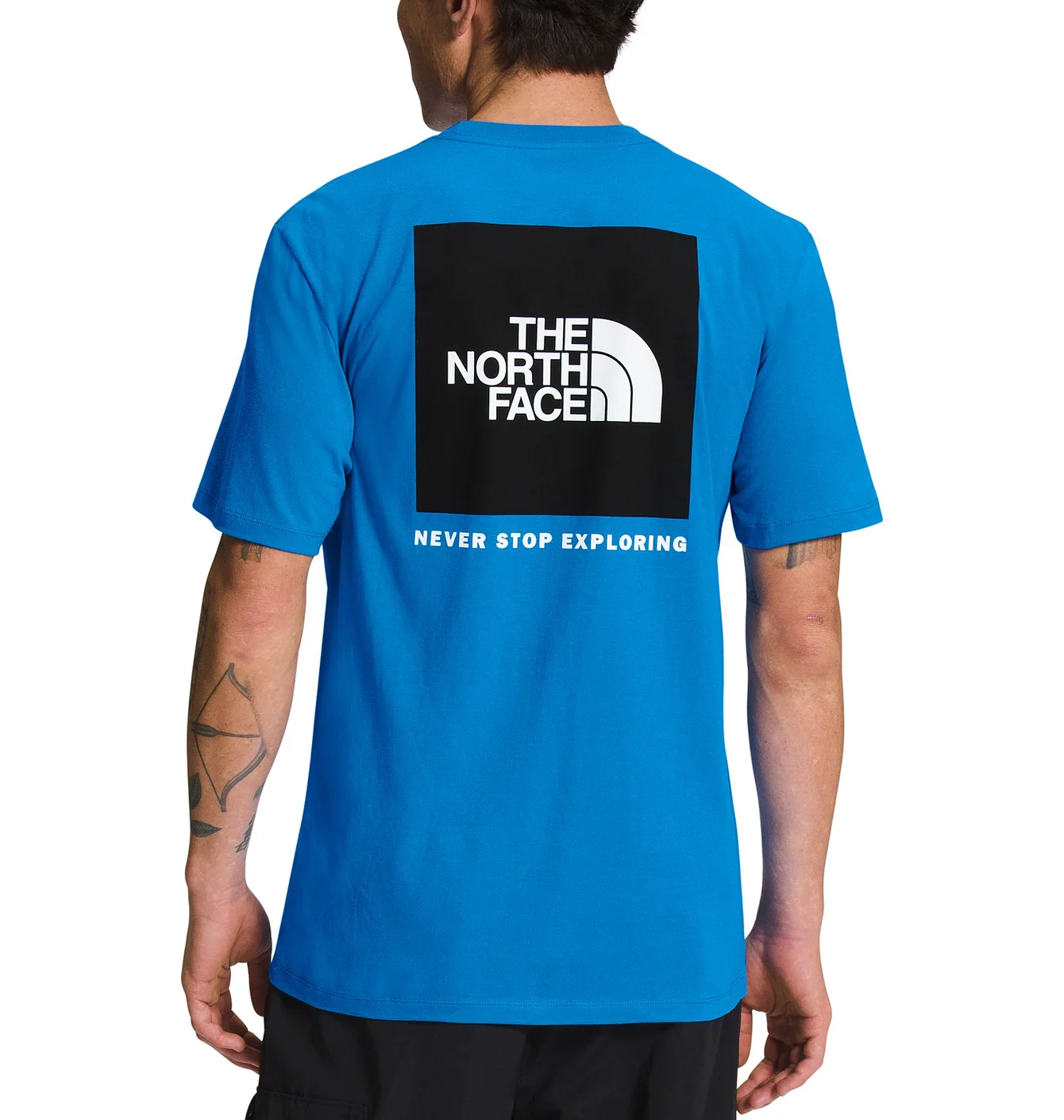 Футболка чоловіча The North Face Short-Sleeve Box Nse Heathered Tee Blue NF0A812HTV5