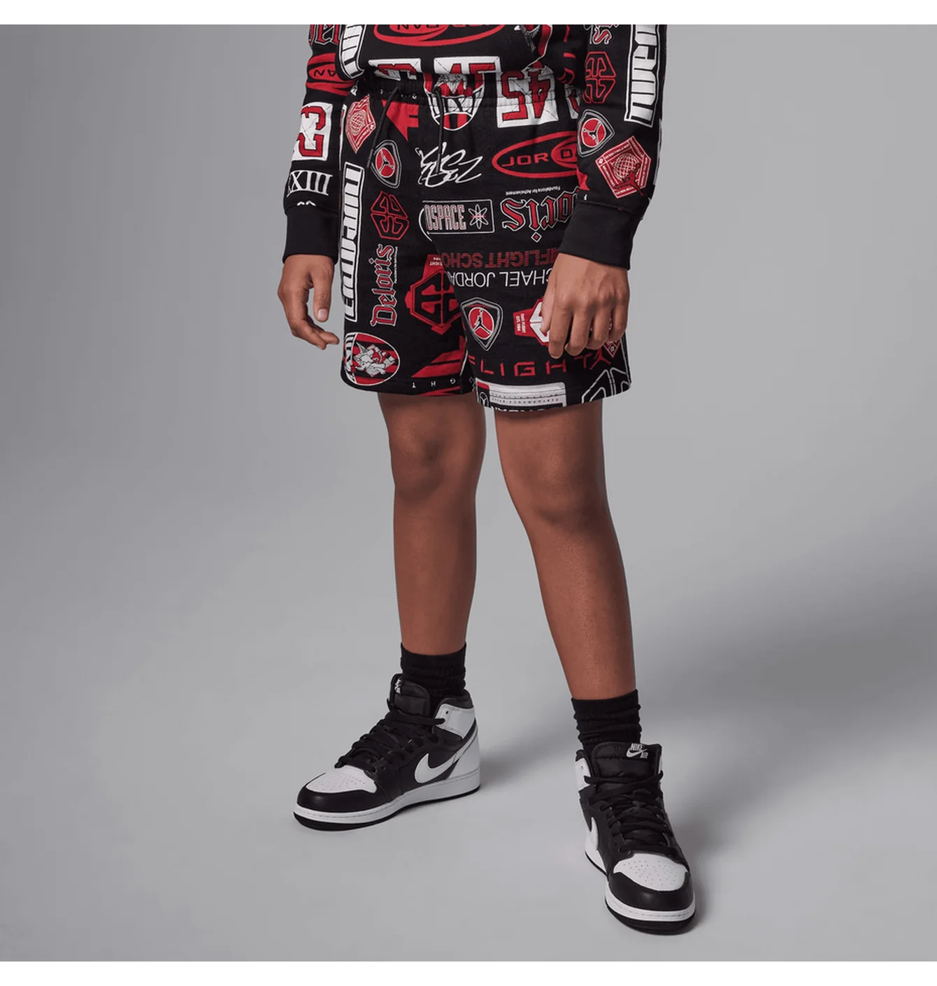 Шорти дитячі Air Jordan Essentials French Terry Printed Black 95D743-023