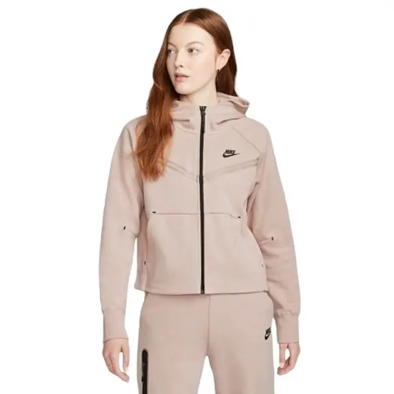 Жіноча Кофта Nike Women Sportwear Tech Fleece Windrunner Essentials Full-Zip Hooded CW4298-602 (Оригінал)