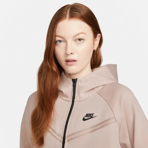 Жіноча Кофта Nike Women Sportwear Tech Fleece Windrunner Essentials Full-Zip Hooded CW4298-602 (Оригінал)