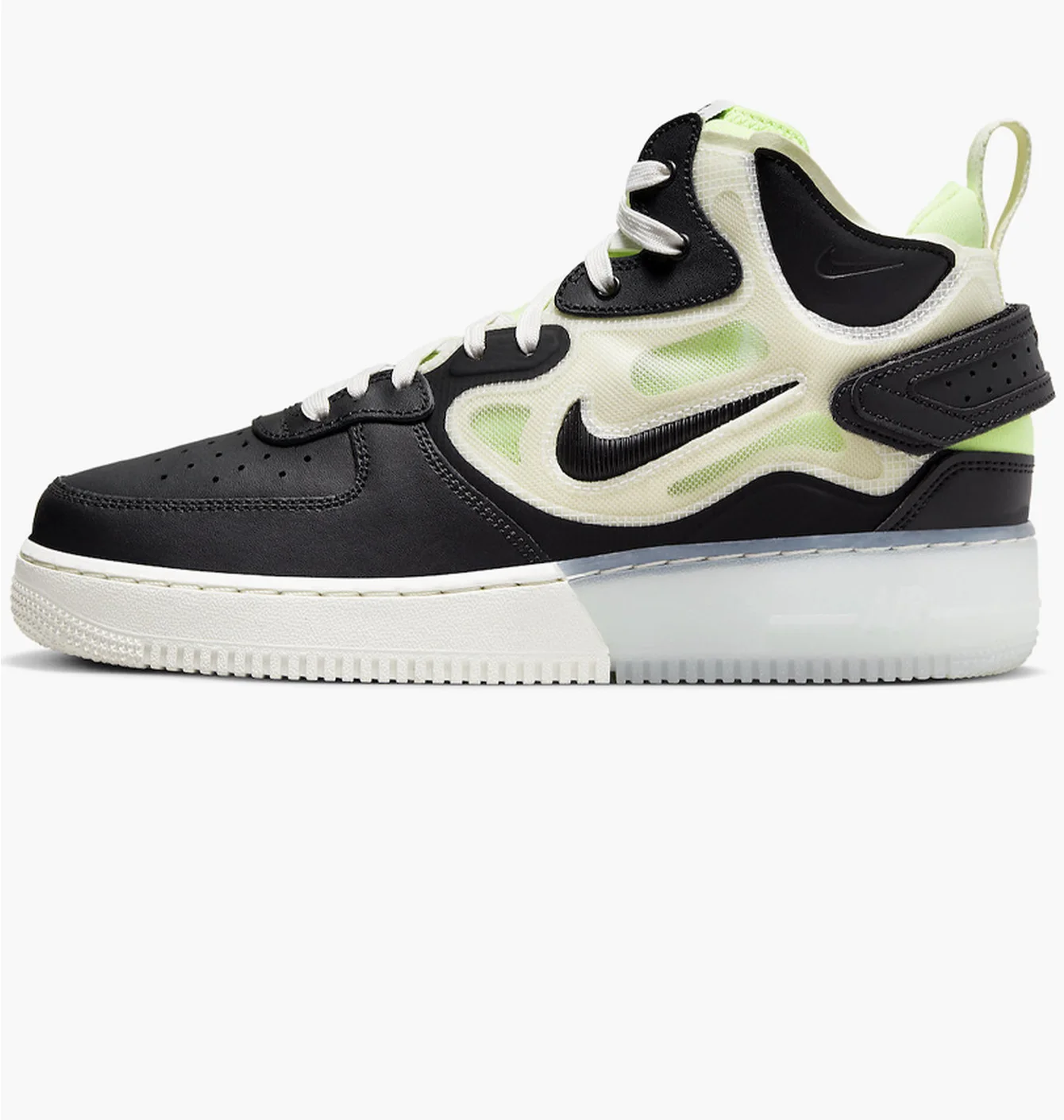 Кросівки чоловічі Nike Air Force 1 Mid React Black Dq1872-100