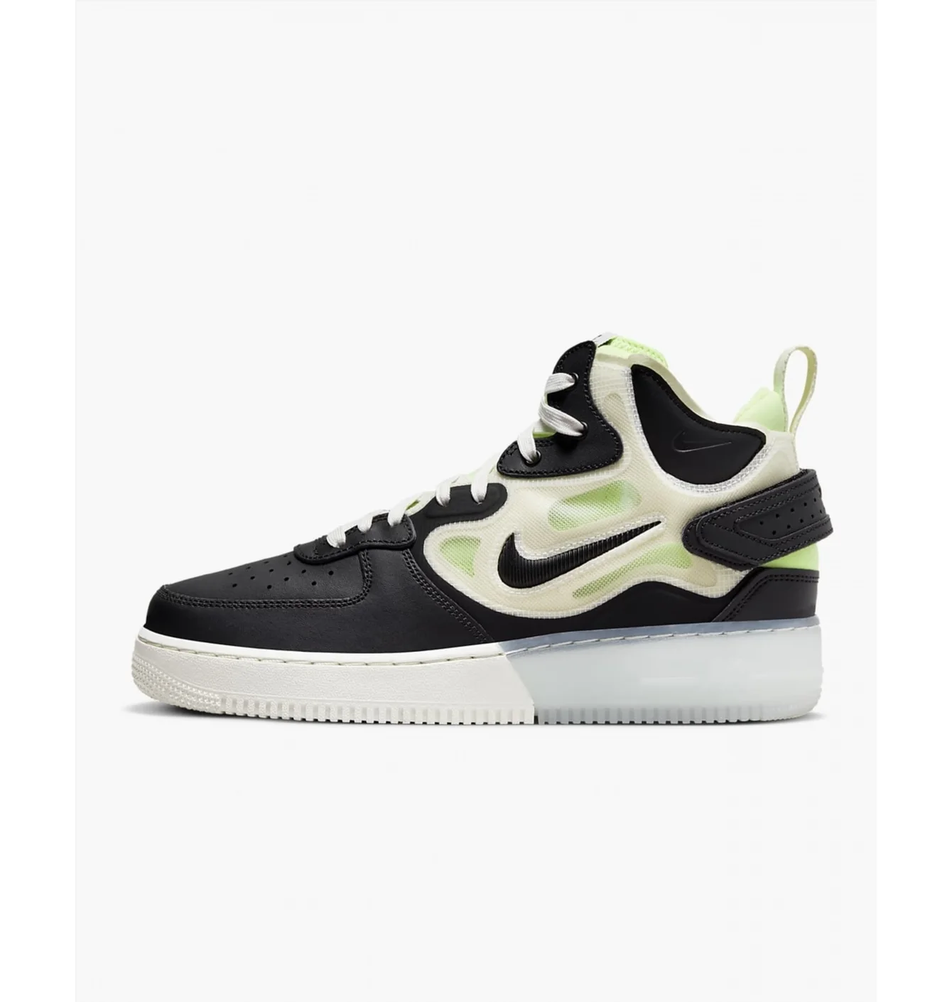 Кросівки чоловічі Nike Air Force 1 Mid React Black Dq1872-100
