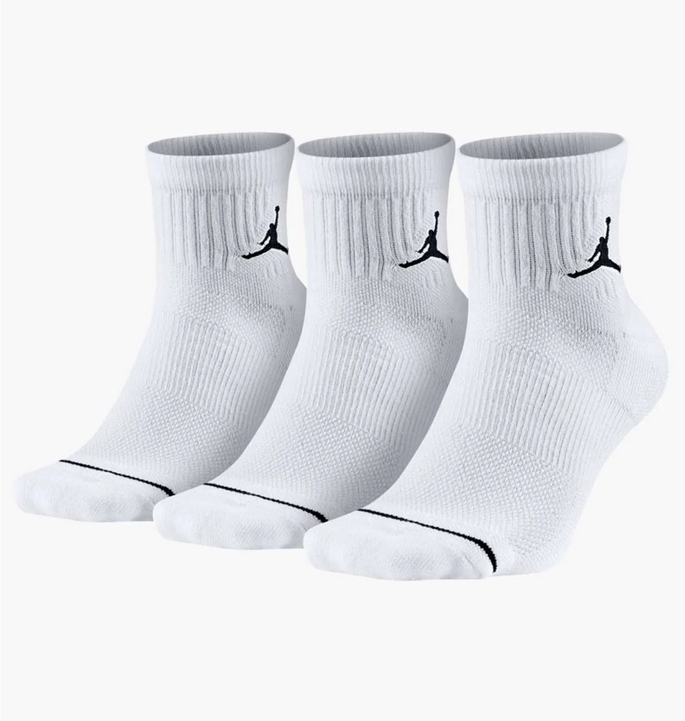 Шкарпетки чоловічі Jordan Jumpman Quarter (3 пари) White SX5544-100