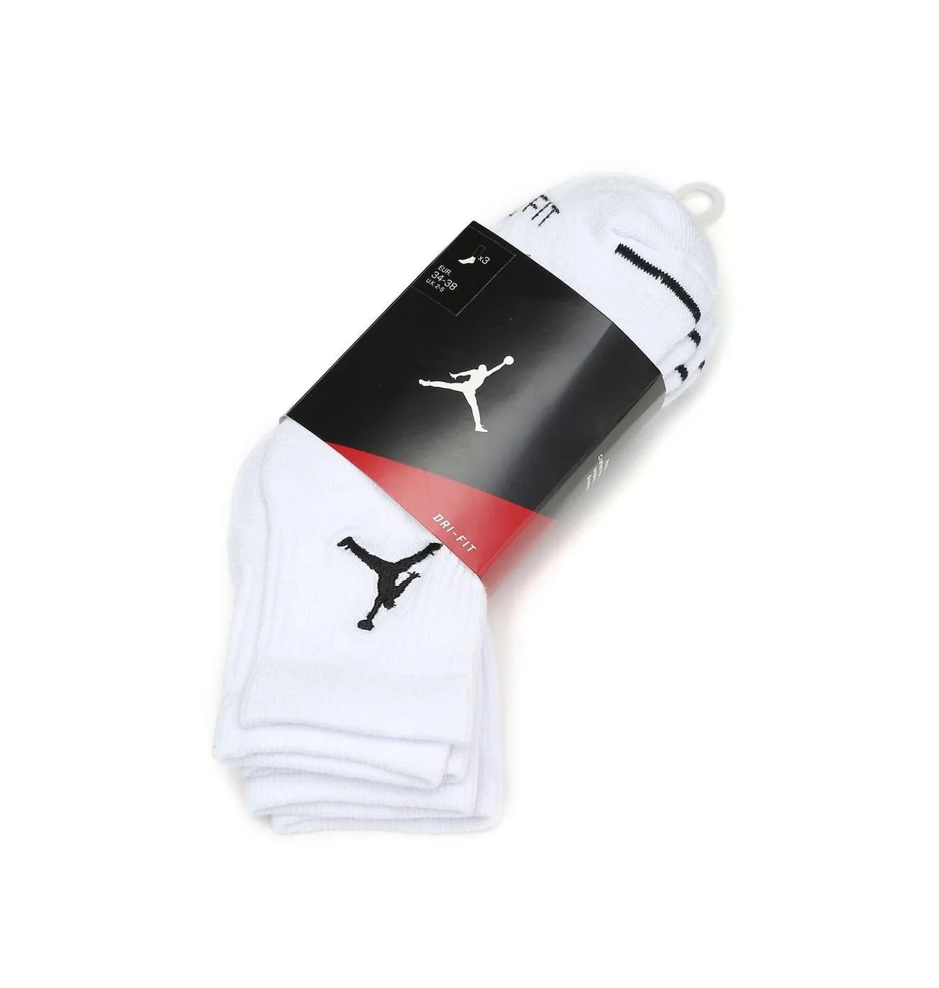 Шкарпетки чоловічі Jordan Jumpman Quarter (3 пари) White SX5544-100