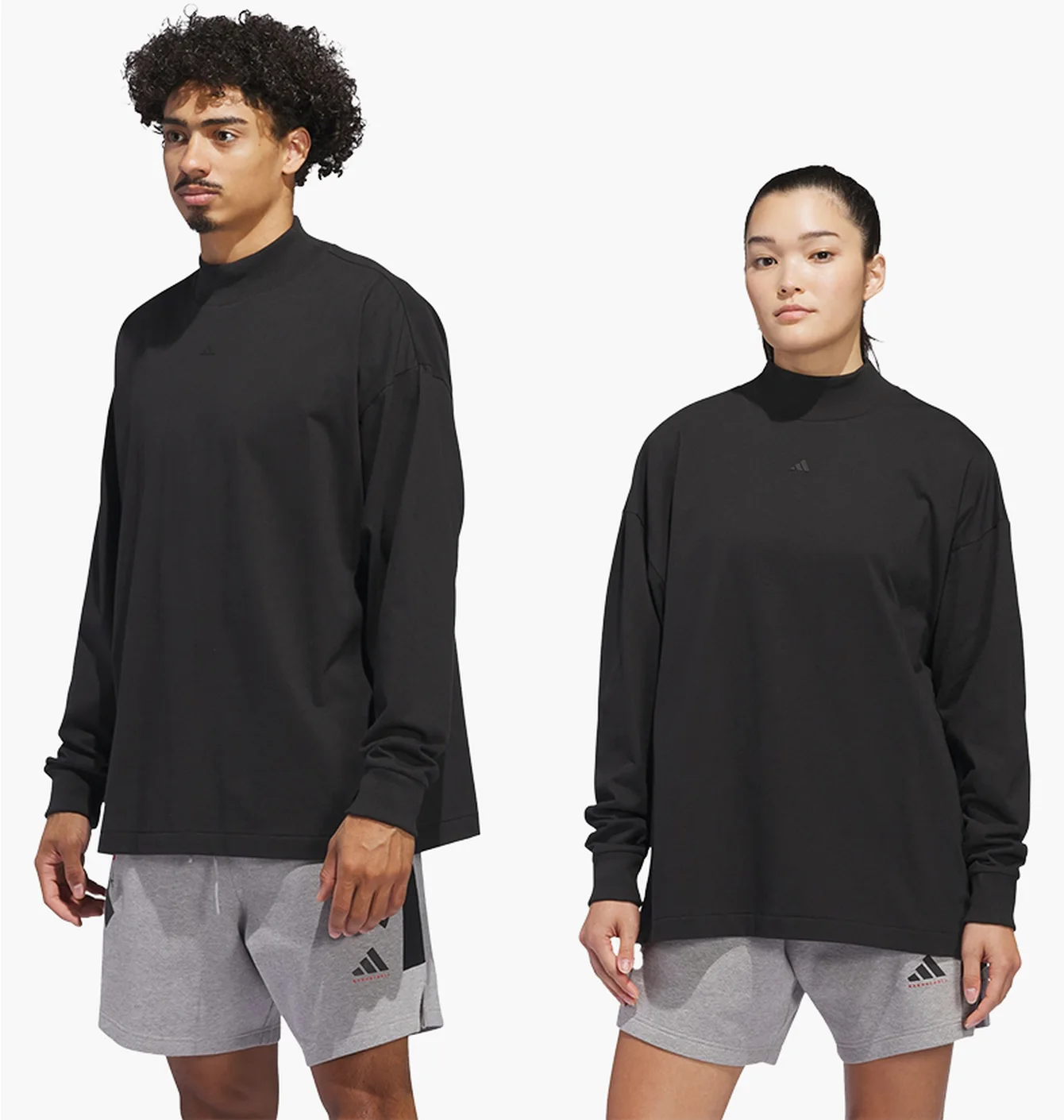 Лонгслів унісекс Adidas Basketball Long Sleeve Tee Black IZ4910