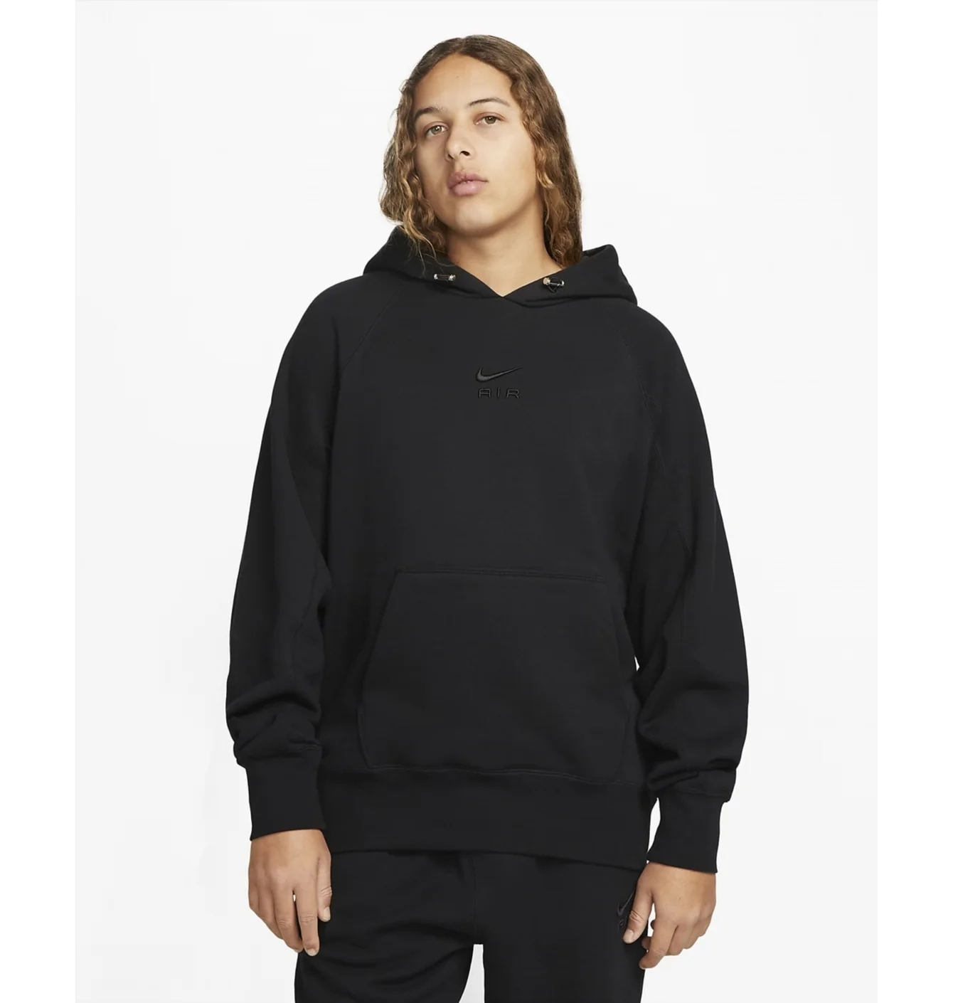 Худі чоловіче Nike Nsw Air Ft Hoodie Black Dv9777-010