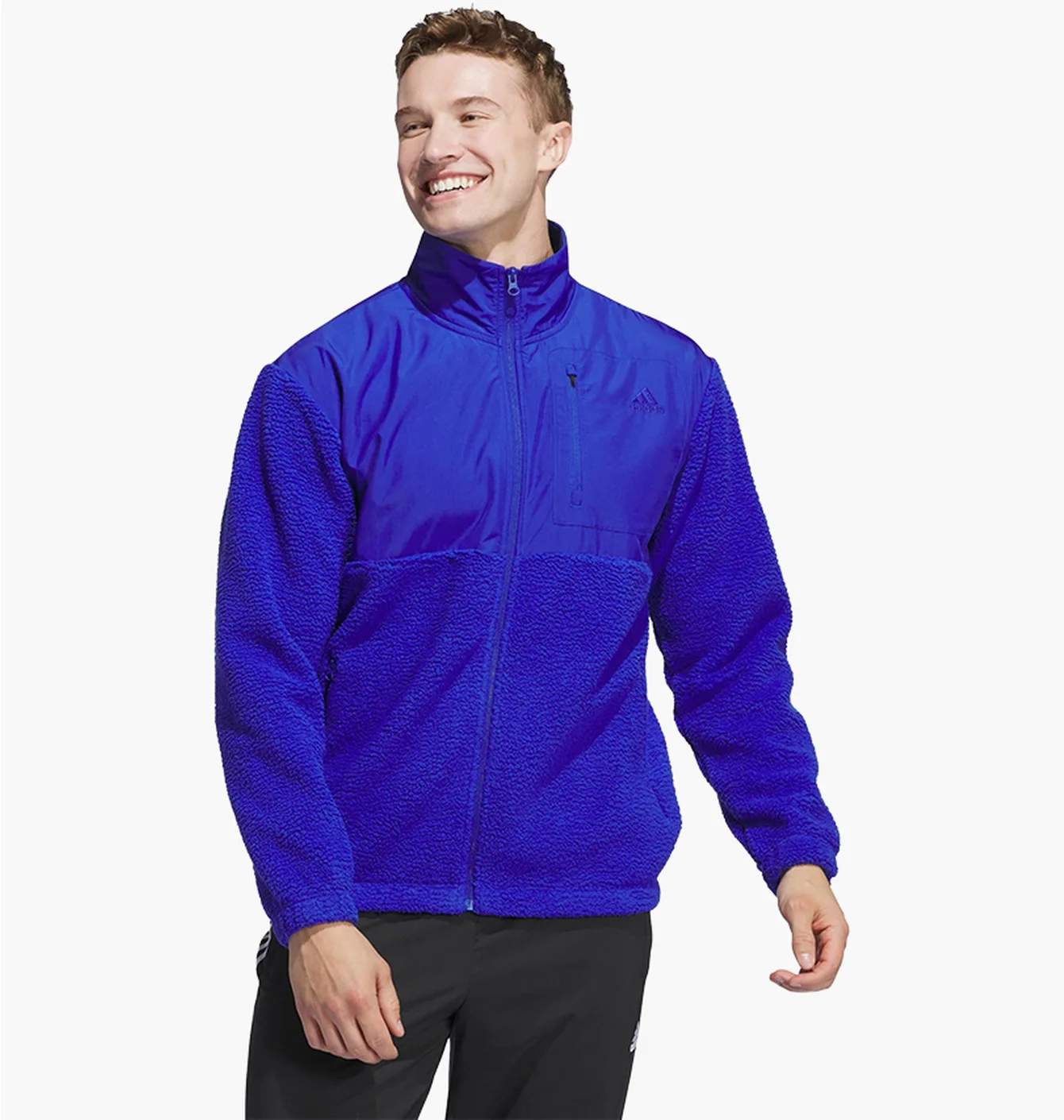 Олімпійка чоловіча Adidas Coze Full-Zip Jacket Blue JD0797