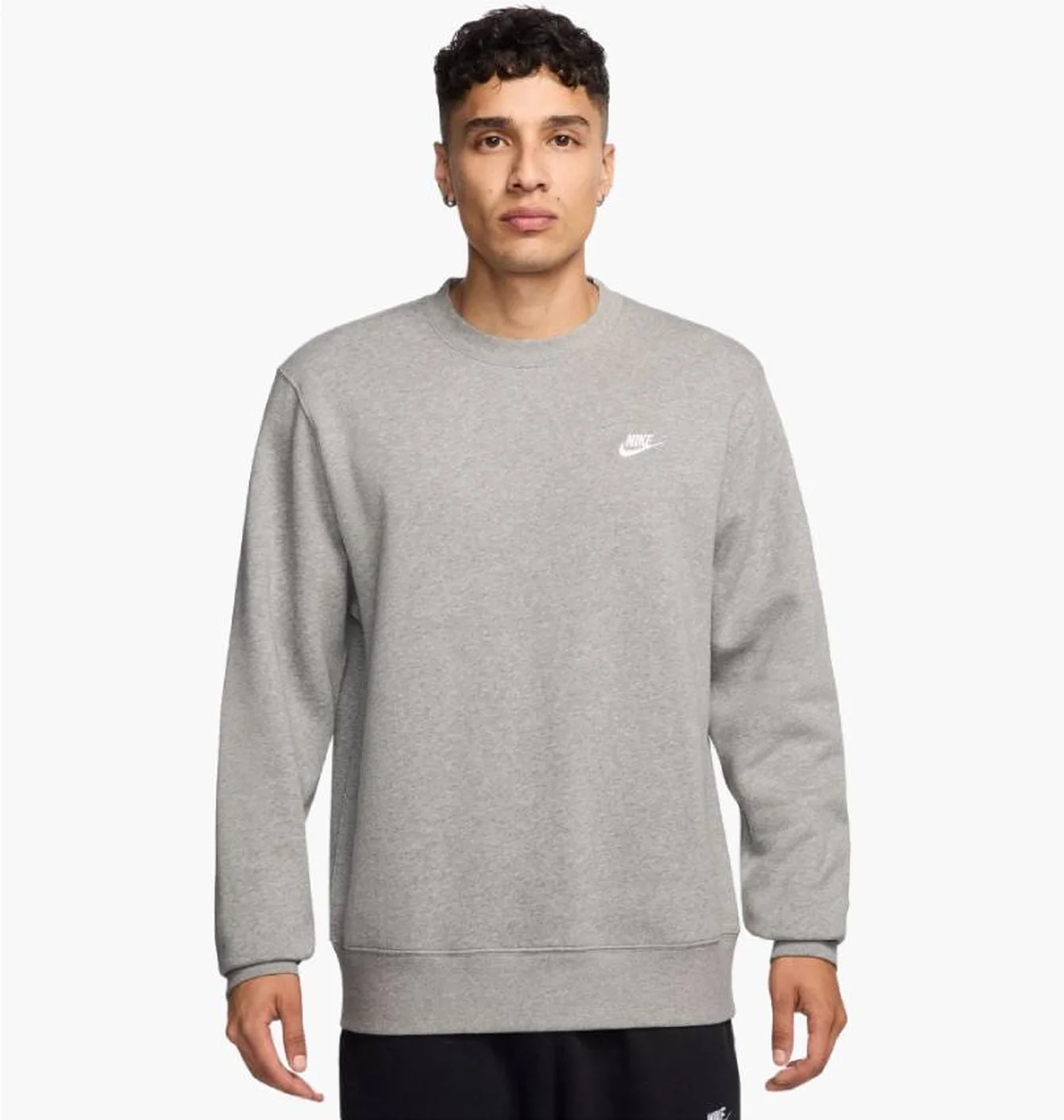 Світшот чоловічий Nike Club Bb Crew Grey FN3886-063