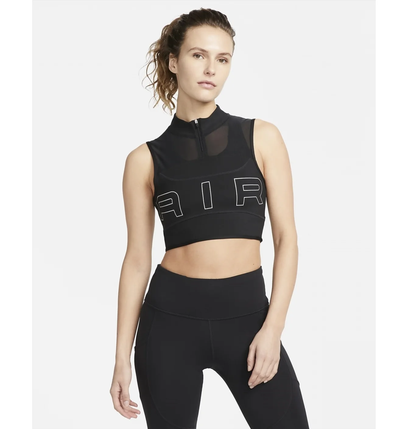 Топ жіночий Nike W Df Air Crop Tank Black DX0284-010