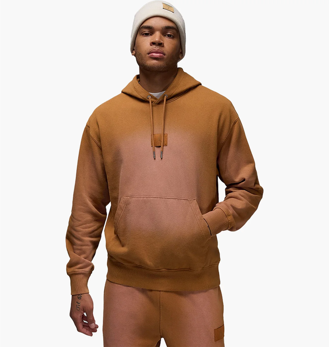 Худі чоловіче Air Jordan Flight Wash Flc Brown/Pink FV7249-228