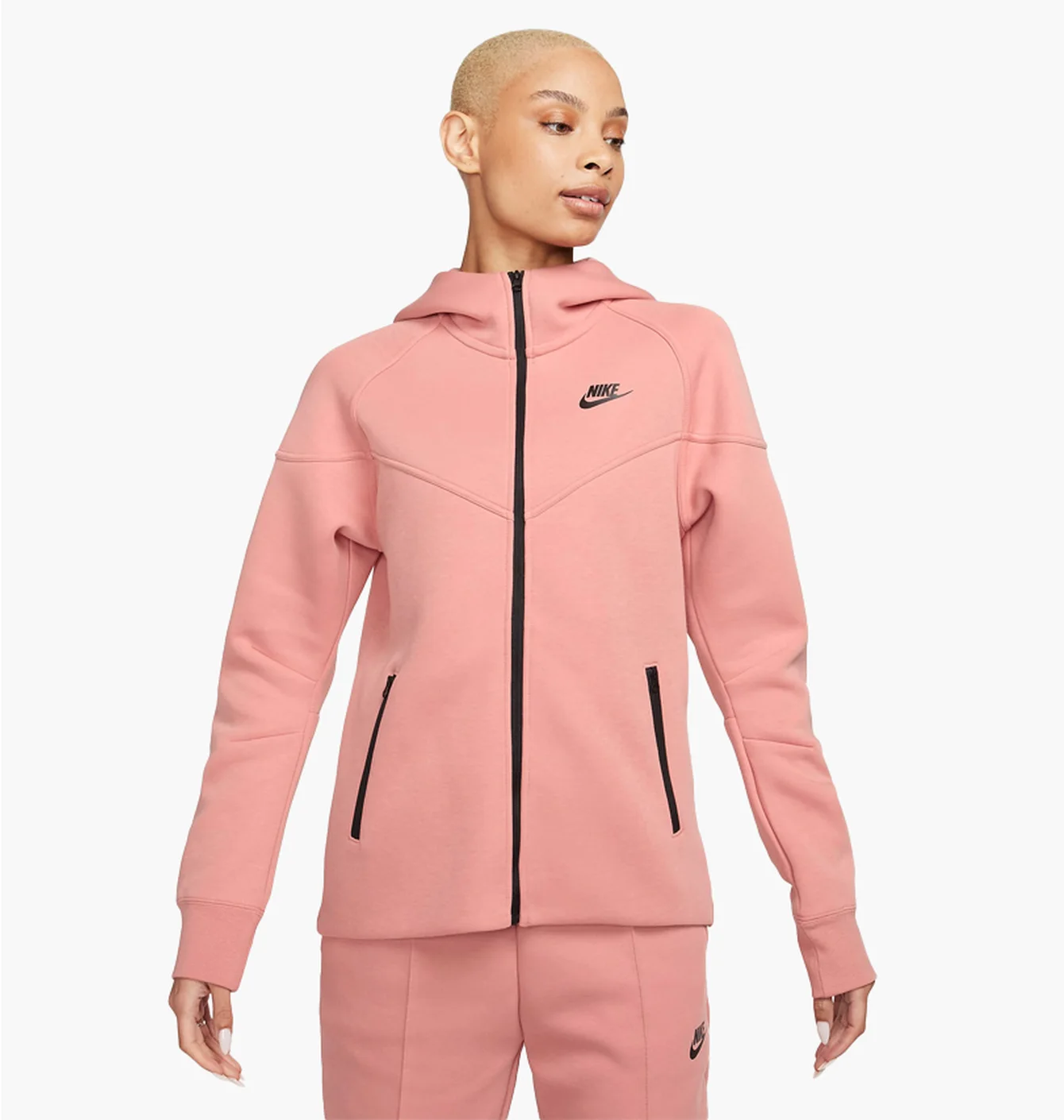 Толстовка жіноча Nike Sportswear Tech Fleece Windrunner WomenS Full-Zip Hoodie Pink FB8338-618
