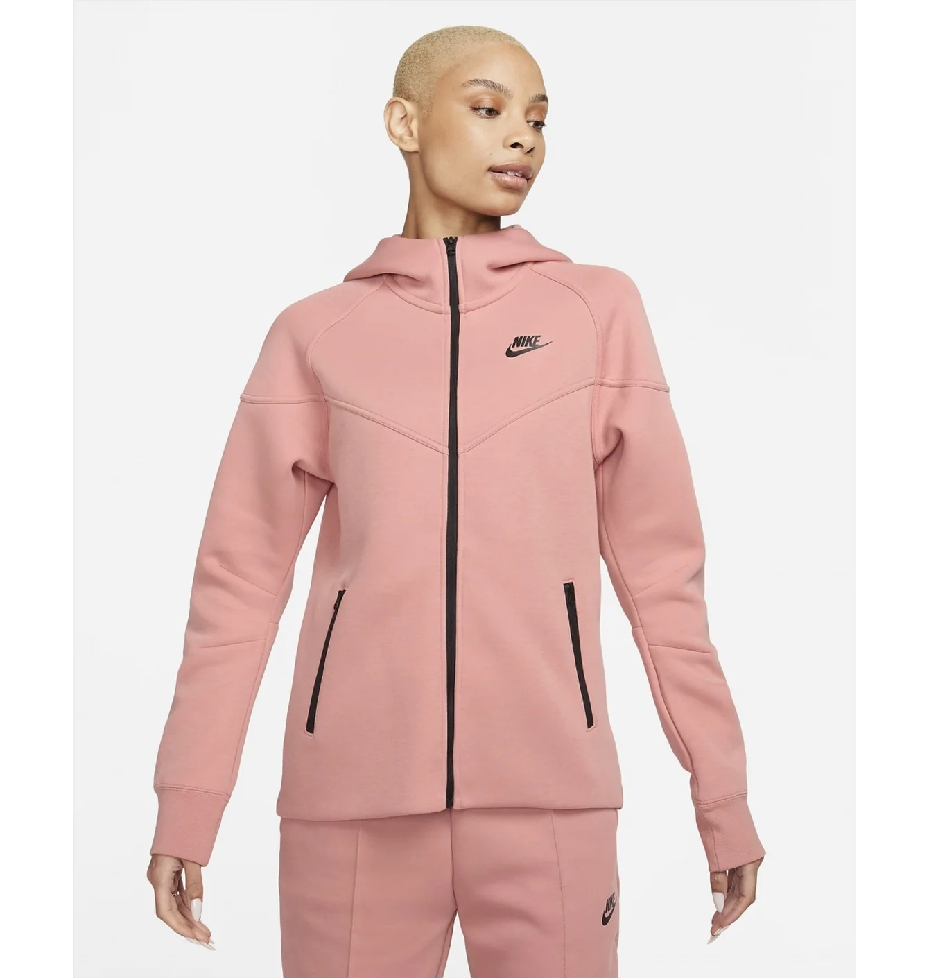 Толстовка жіноча Nike Sportswear Tech Fleece Windrunner WomenS Full-Zip Hoodie Pink FB8338-618