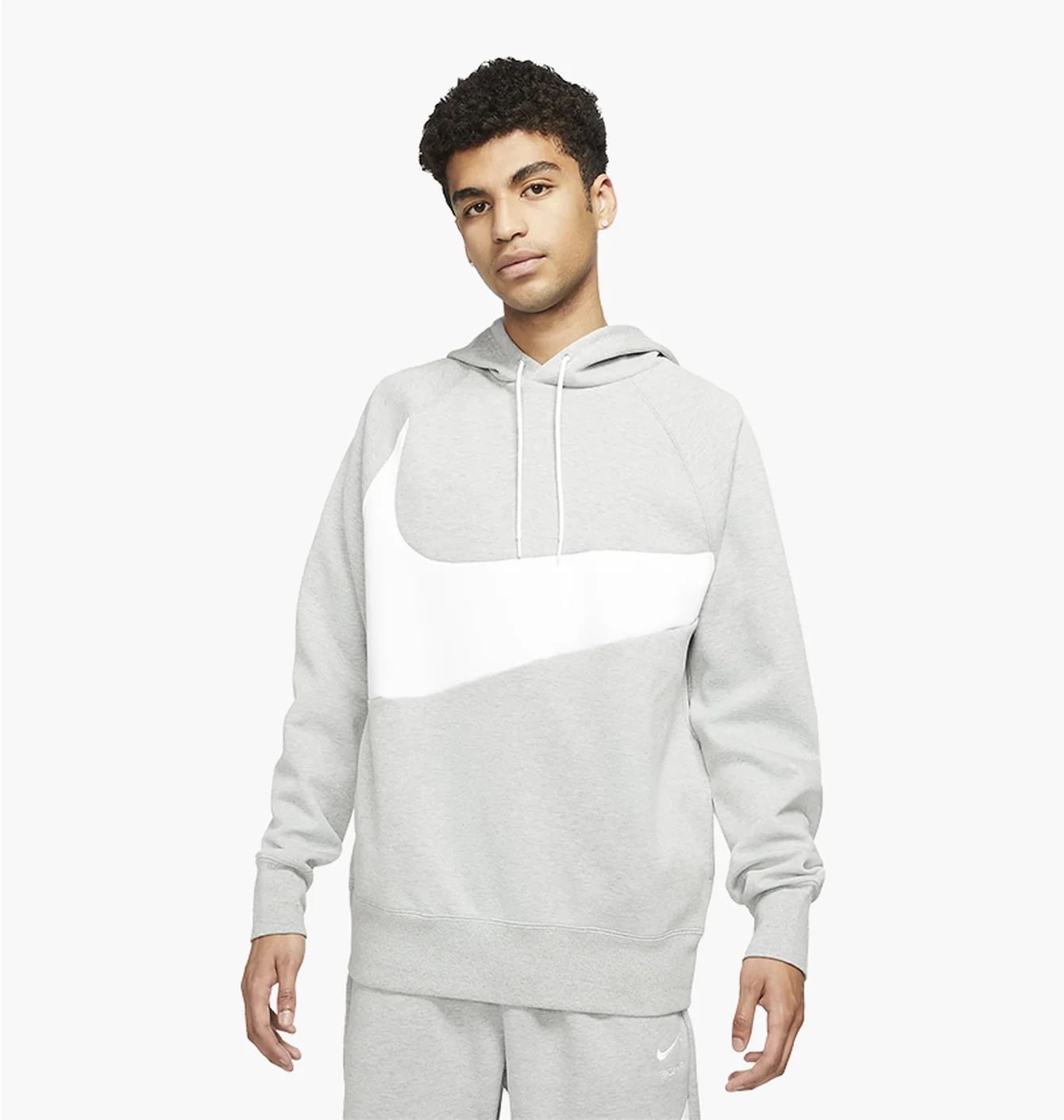Худі чоловіче Nike Sportswear Swoosh Tech Fleece Grey DD8222-063