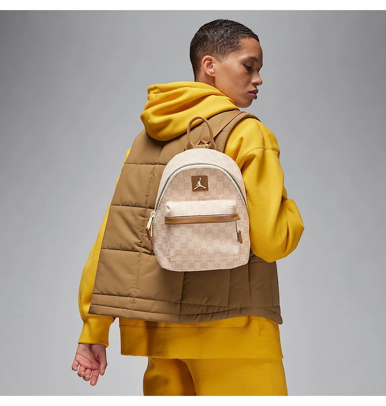 Рюкзак жіночий Air Jordan Monogram Mini Beige 7A0761-W3Z
