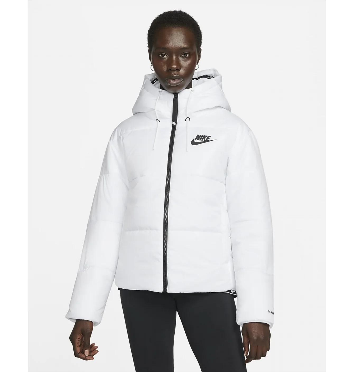 Пуховик жіночий Nike W Nsw Tf Rpl Classic Tape Jkt White DJ6997-100