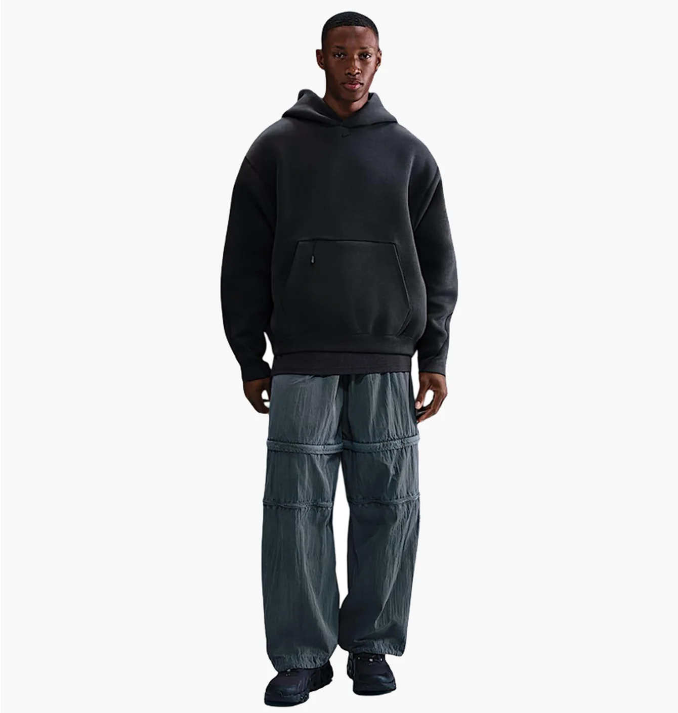 Худі чоловіче Nike Tech MenS Fleece Oversized Hoodie Black HV6535-060