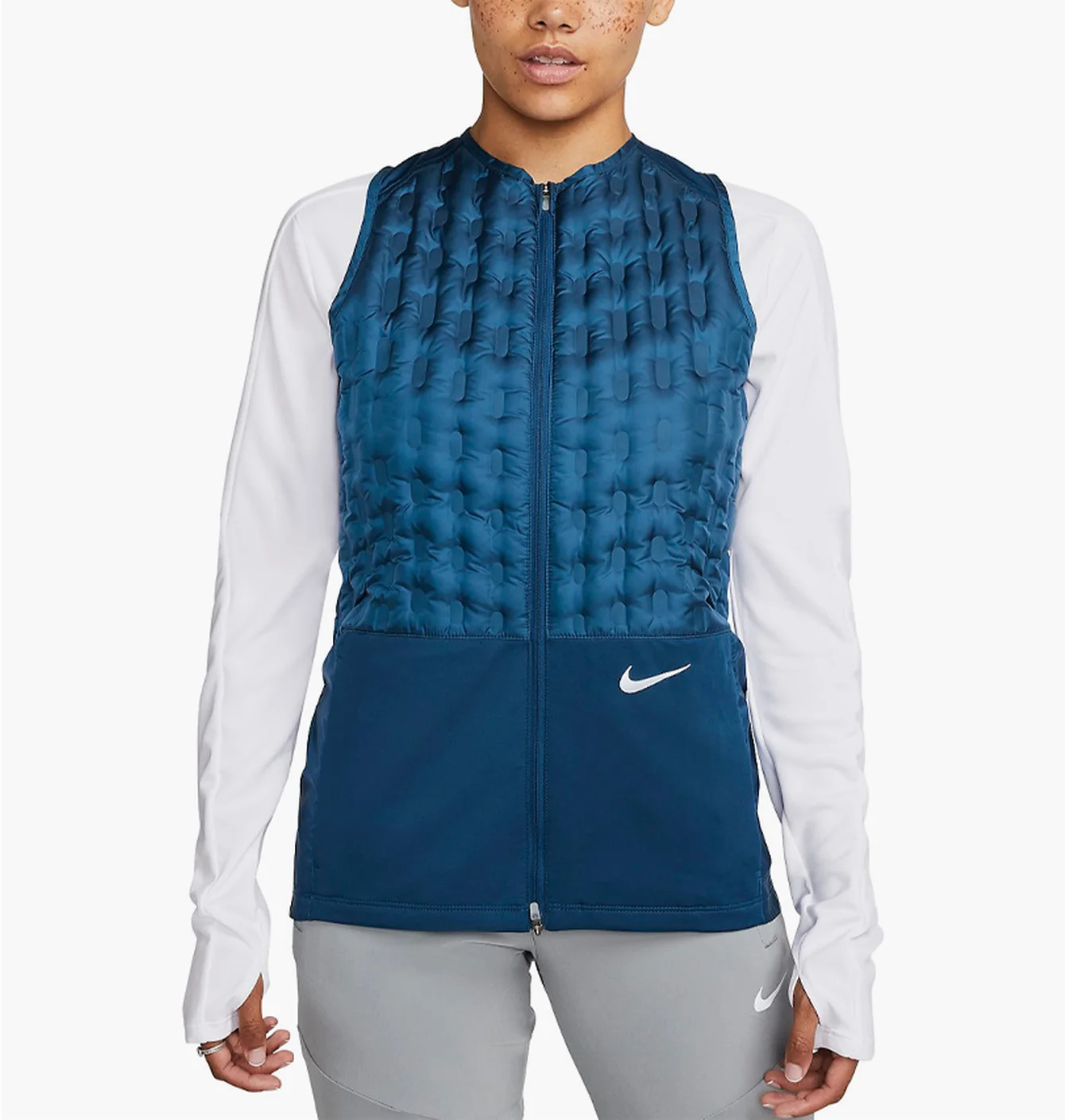 Жилетка жіноча Nike Therma-Fit Adv Down Running Vest Blue DD6063-460
