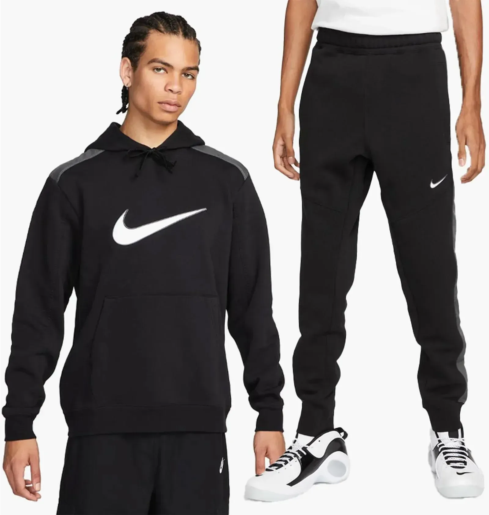 Спортивний костюм чоловічий Nike Sportswear Fleece Black (FN0247-010__FN0246-010)