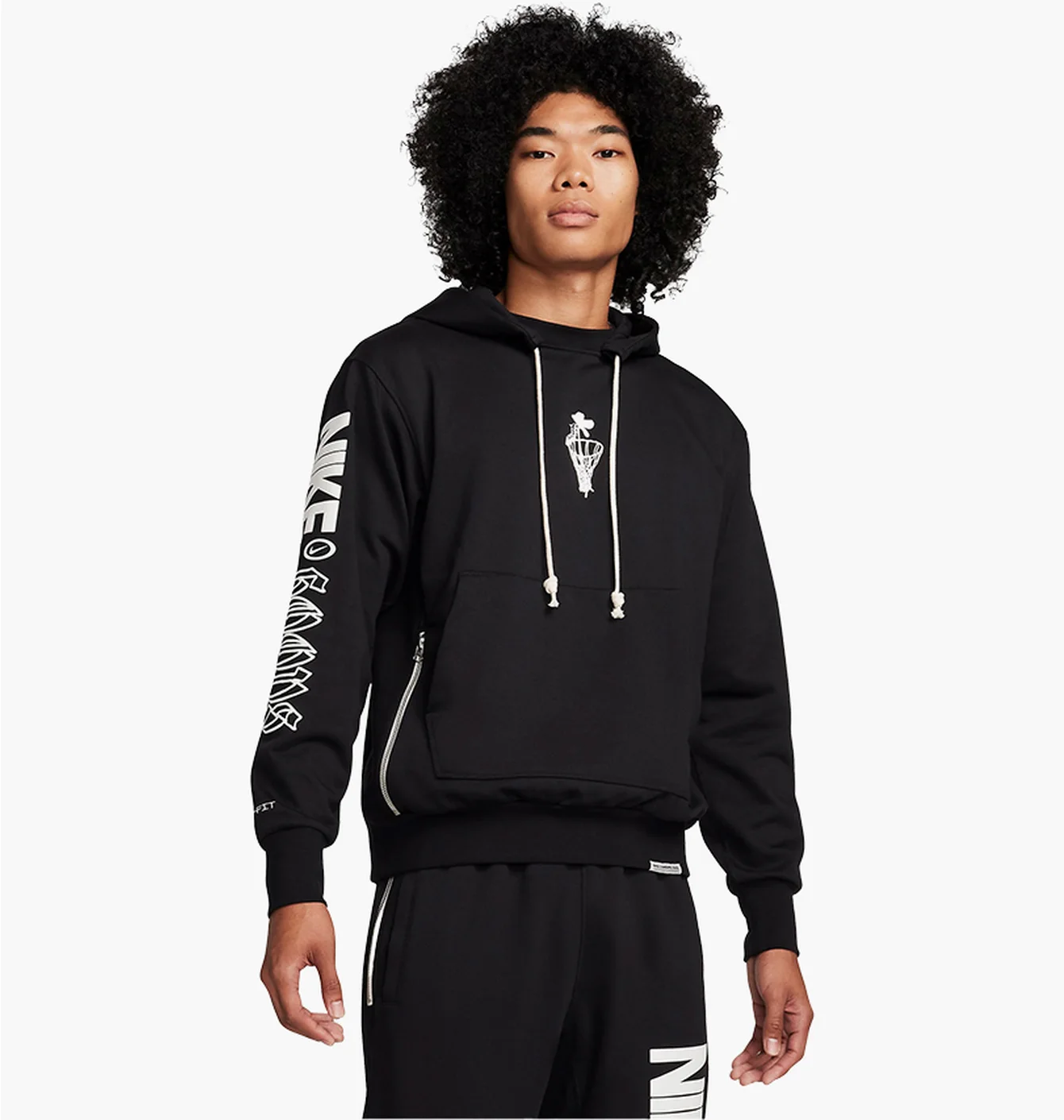 Худі чоловіче Nike Hoodie Pullover Dri-Fit Standard Issue Black FN2702-010