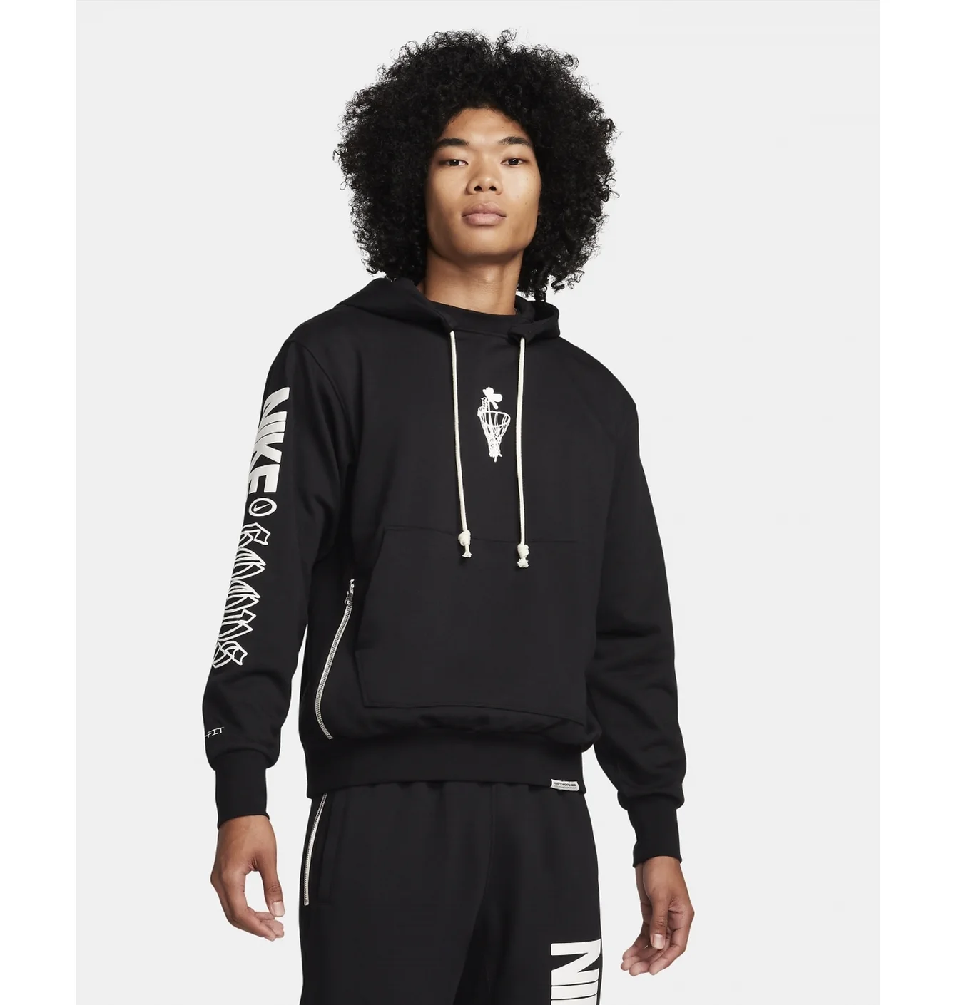 Худі чоловіче Nike Hoodie Pullover Dri-Fit Standard Issue Black FN2702-010