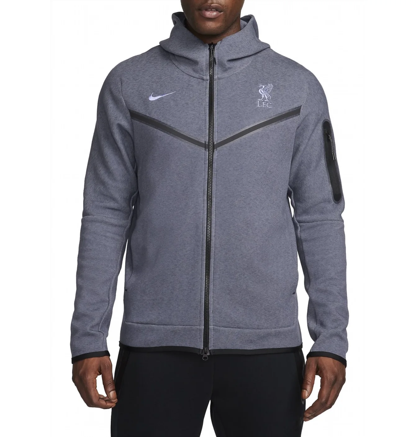 Толстовка чоловіча Nike Hooded Sweatshirt Lfc Mnsw Tchflc Hoodie Fzwr 3R Blue FQ8015-015