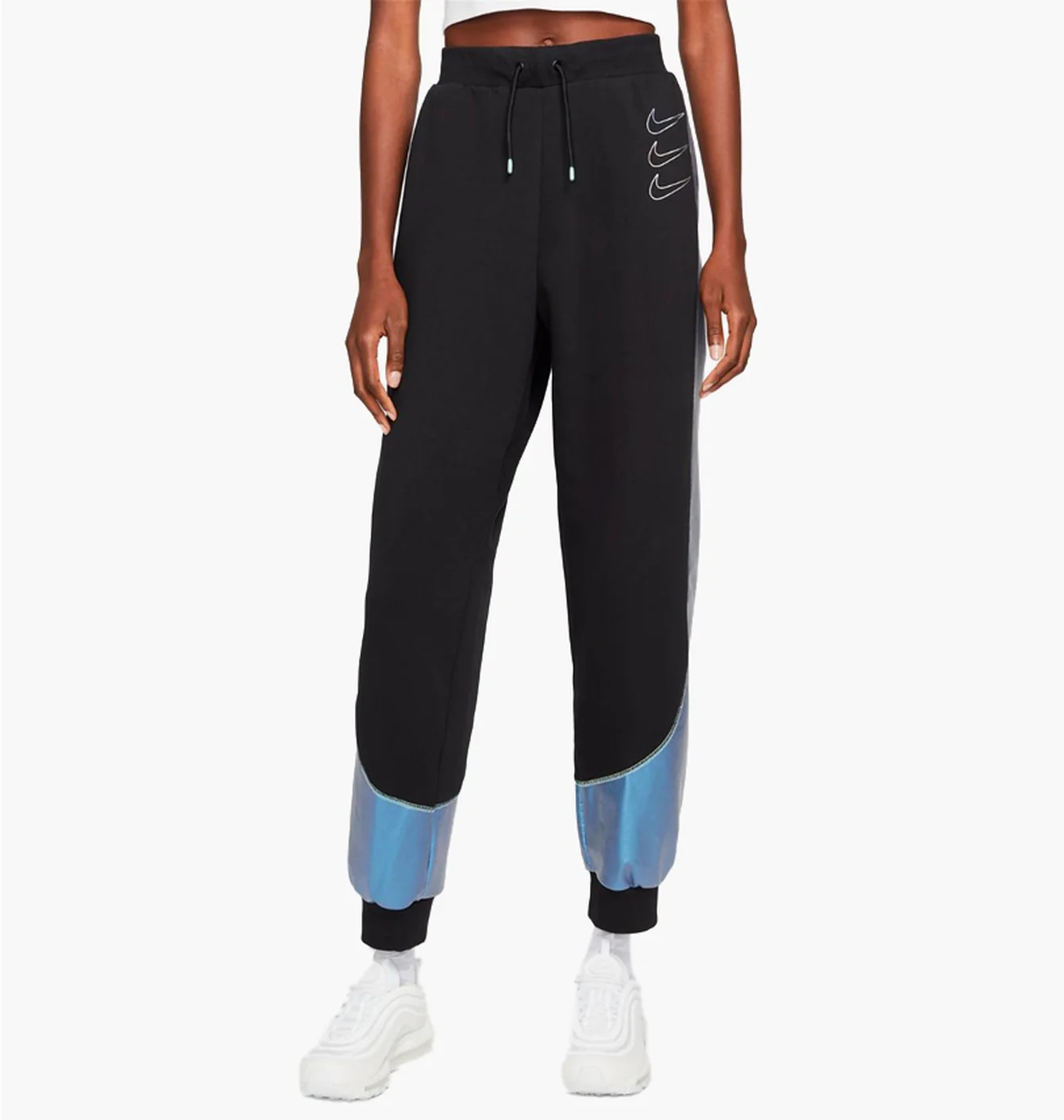 Штани жіночі Nike W Nsw Gx Mr Flc Jggr Opal Black DD5129-010