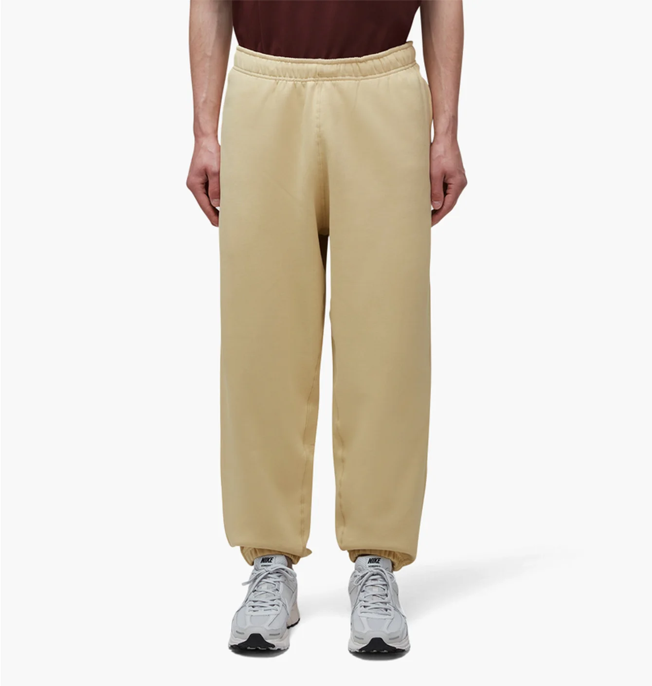 Штани чоловічі Nike Solo Swoosh Fleece Pant Beige DX1364-783