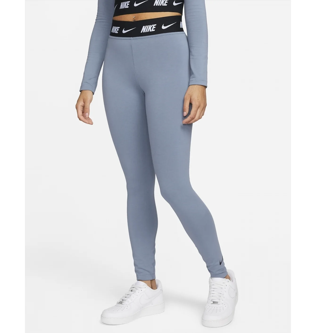 Легінси жіночі Nike Sportswear Club High-Waisted Leggings Light Blue Dm4651-493