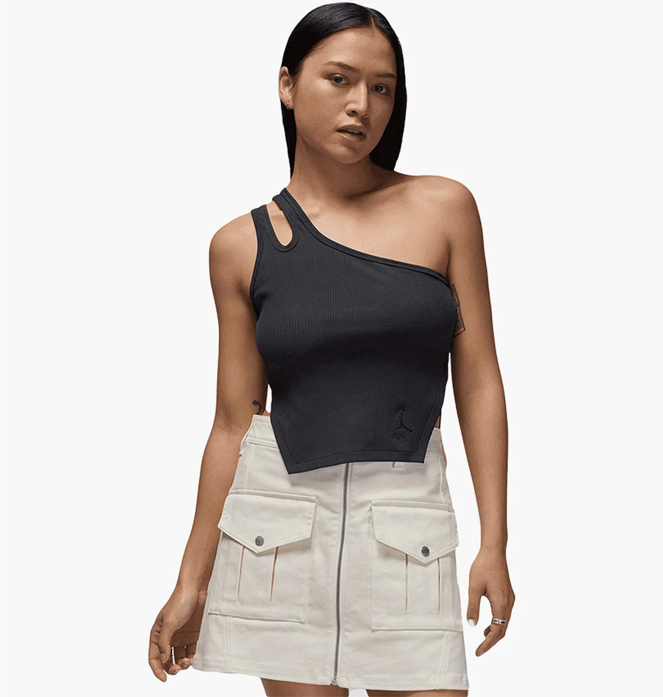 Майка жіноча Air Jordan Asymmetrical Rib Tank Black FN5798-045