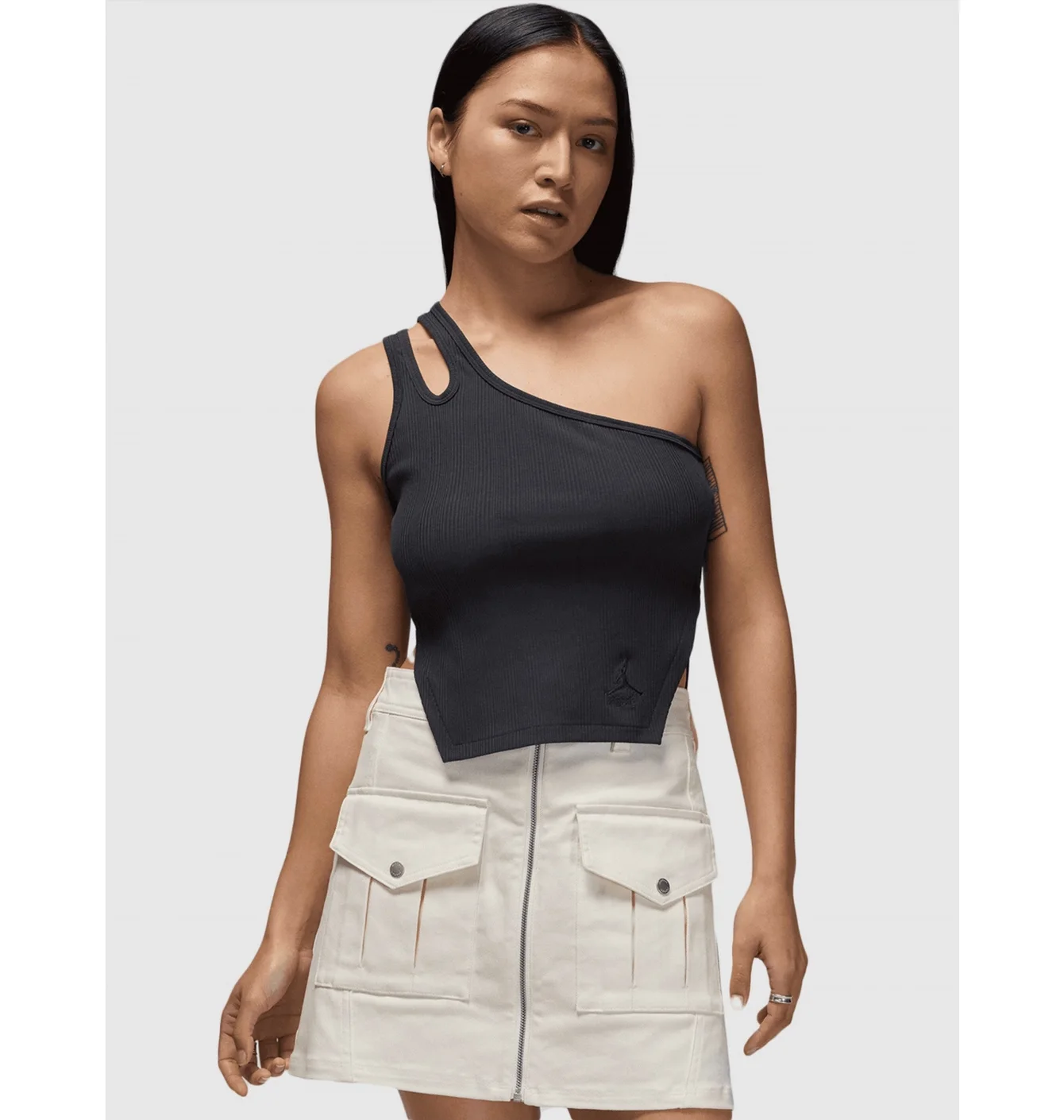 Майка жіноча Air Jordan Asymmetrical Rib Tank Black FN5798-045