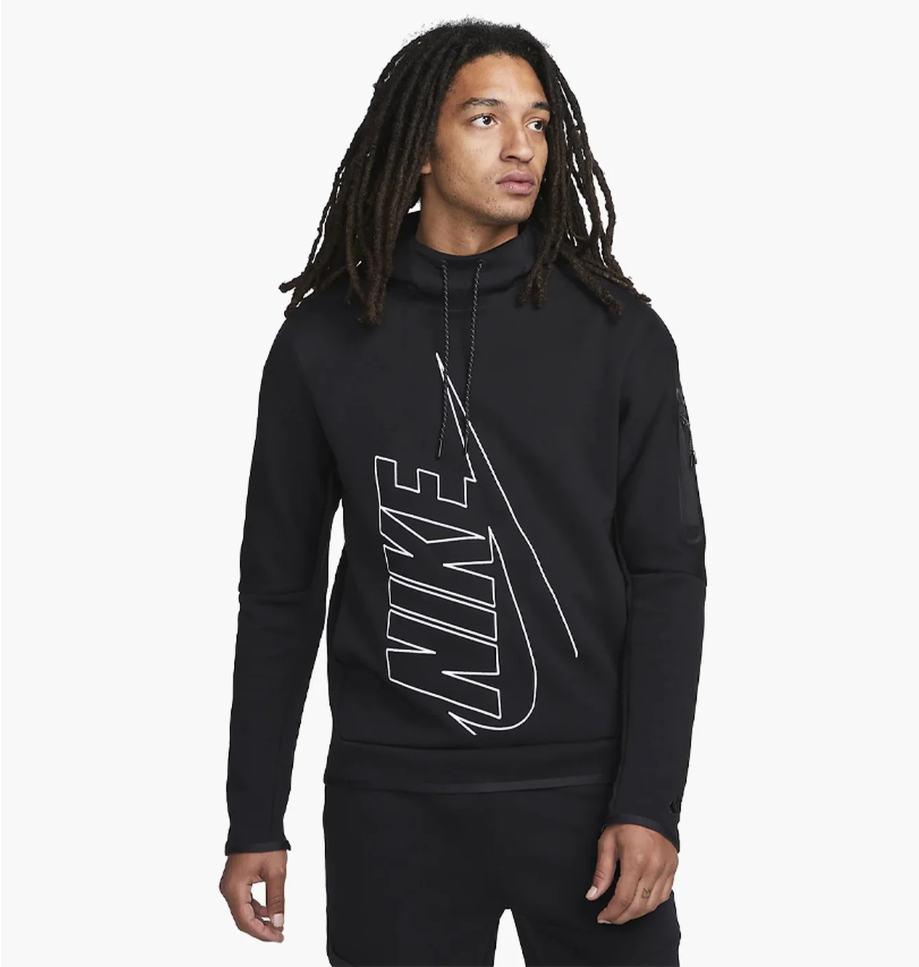 Худі чоловіче Nike Tch Flc Gx Po Black Dx0577-010