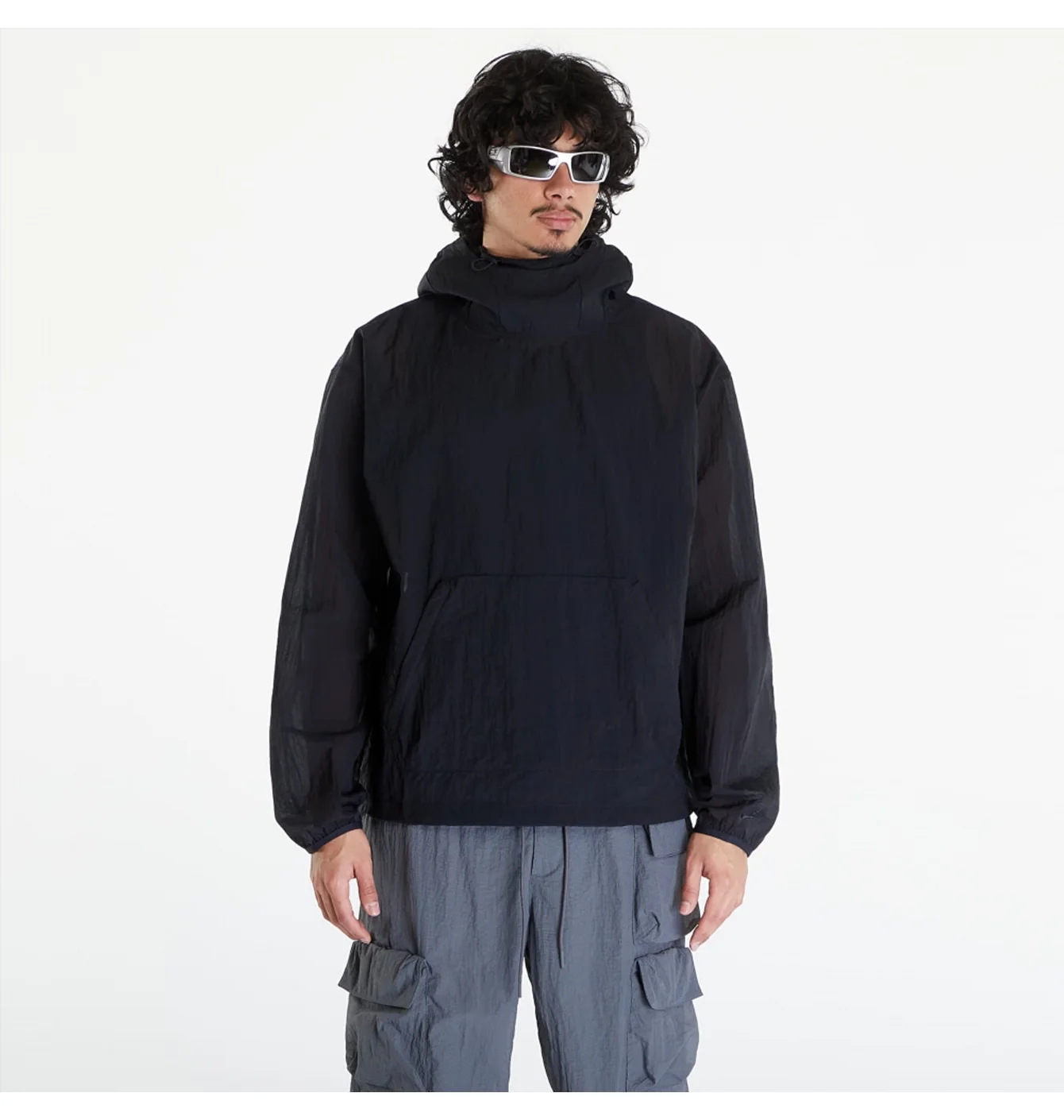 Худі чоловіче Nike Sportswear Tech Pack Woven Mesh Pullover Black FN2632-010