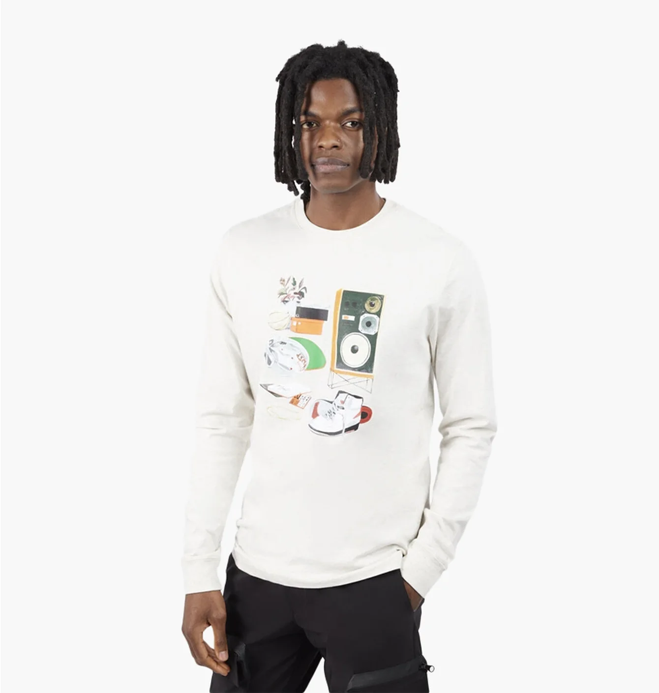Лонгслів чоловічий Jordan Flight Artist Crew Beige DV1474-141