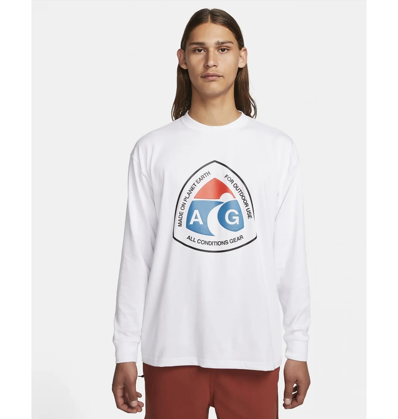 Футболка чоловіча Nike Nrg Acg Long Sleeve Outdoor T-Shirt White DX9450-100