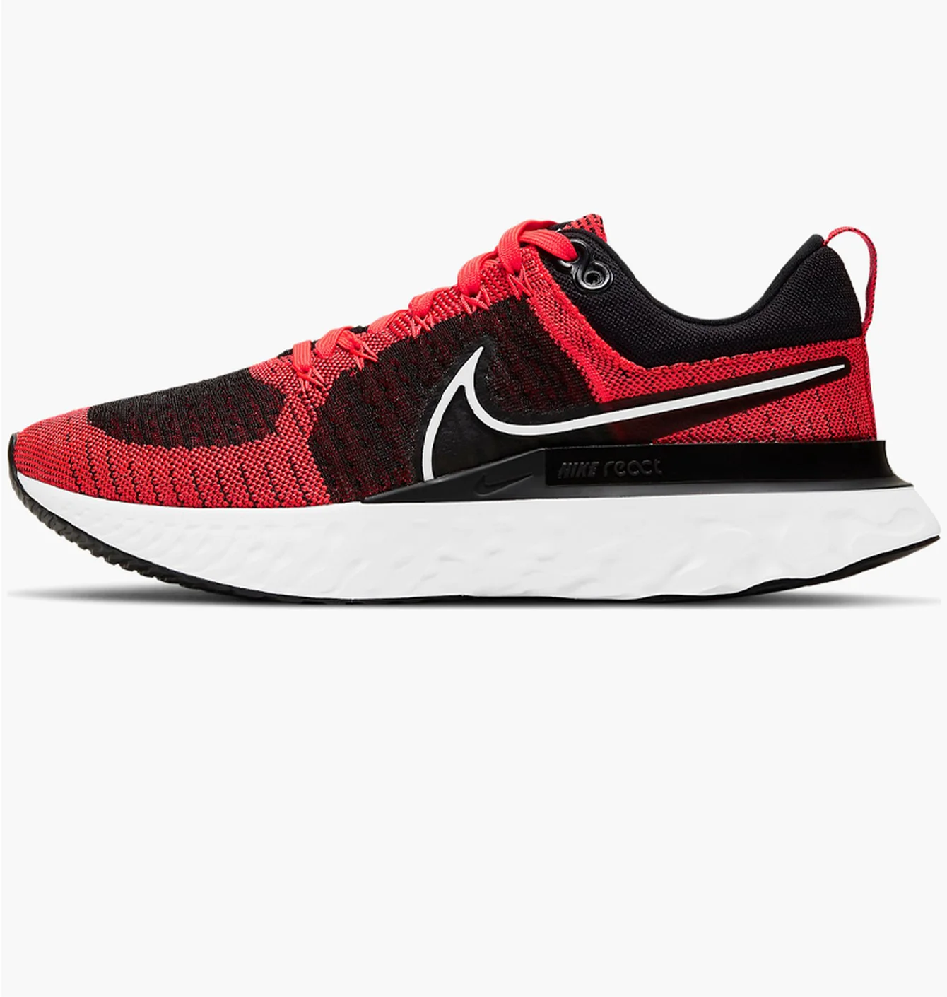 Кросівки чоловічі Nike React Infinity Run Flyknit 2 Black Bright Crimson Red/Black CT2357-600