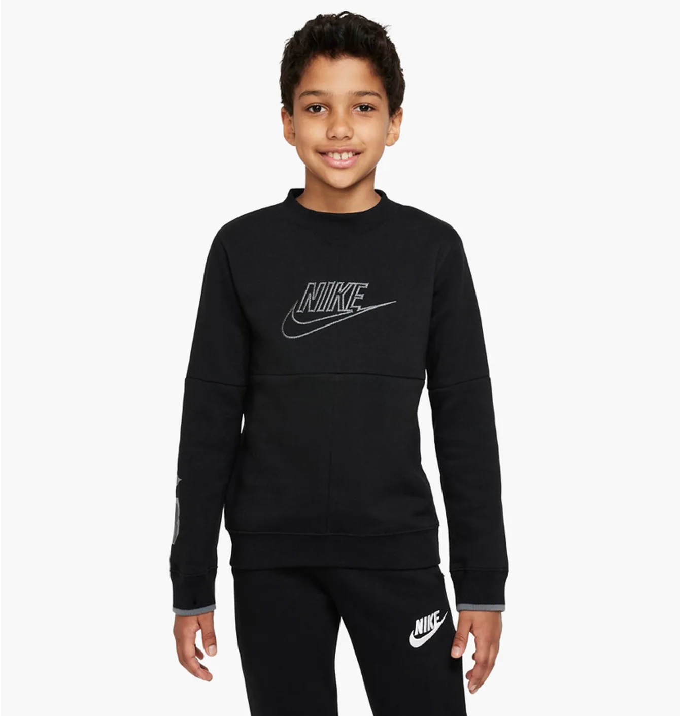 Толстовка дитяча Nike B Nsw Amplify Crew Black Dq8819-010