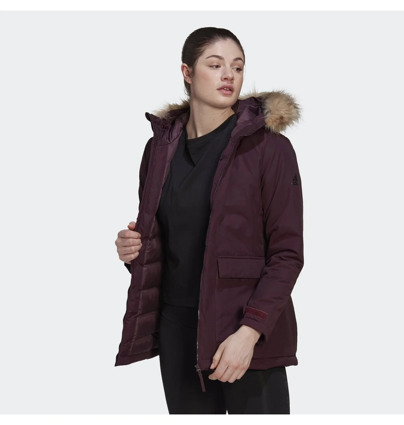 Парка жіноча Adidas Hd Parka Bordo HG8721