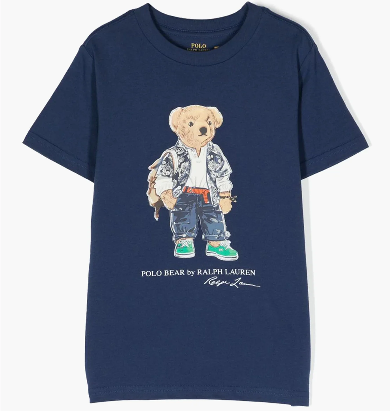 Футболка дитяча Ralph Lauren Kids Bear-Motif Cotton T-Shirt Blue 323853828018