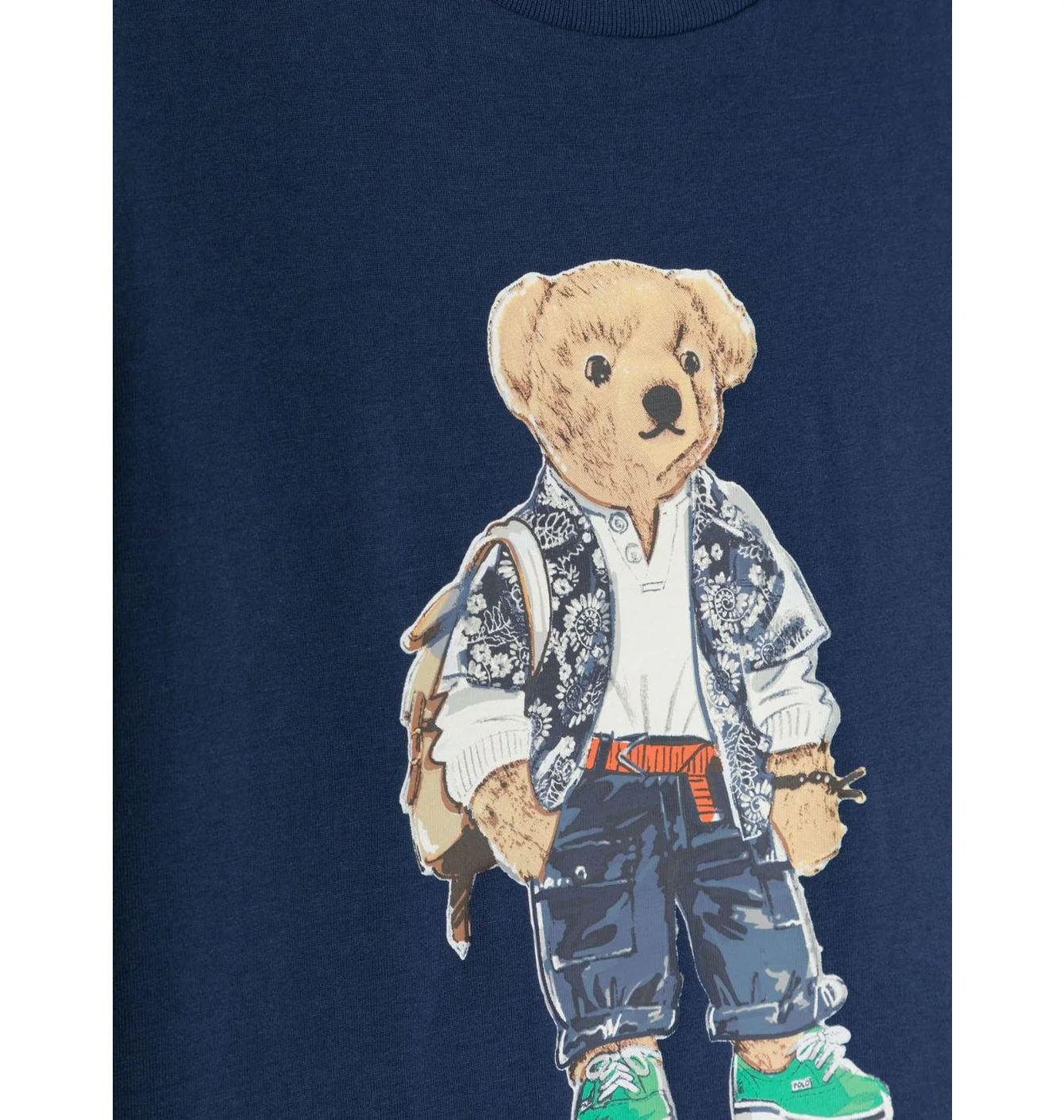 Футболка дитяча Ralph Lauren Kids Bear-Motif Cotton T-Shirt Blue 323853828018
