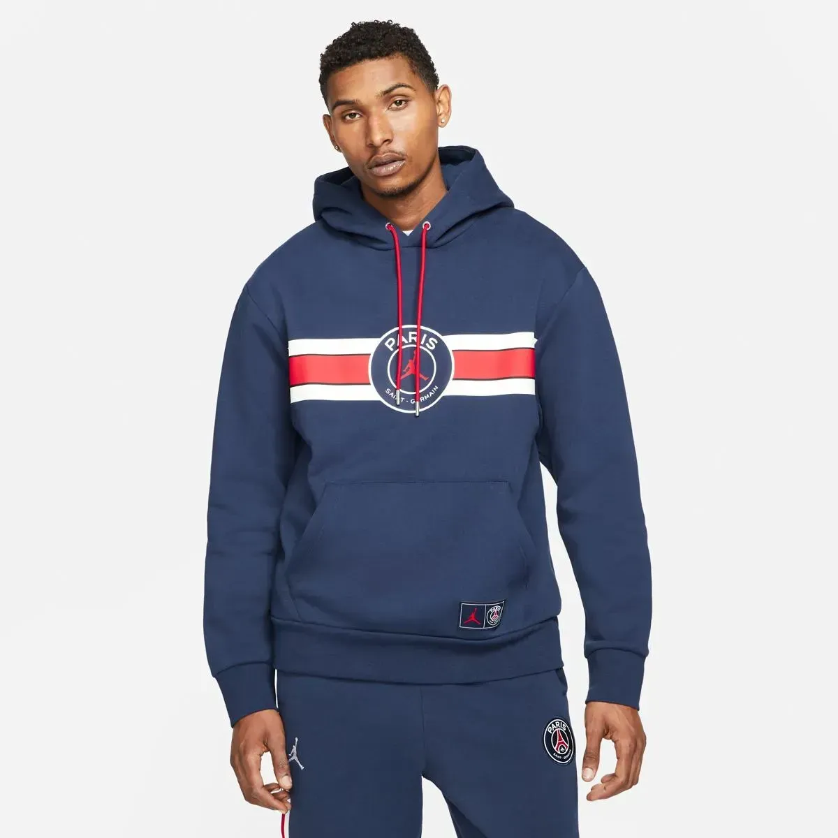 Бомбер чоловічий Jordan Paris Saint-Germain Fleece Pullover Hoodie (DJ3928-410)