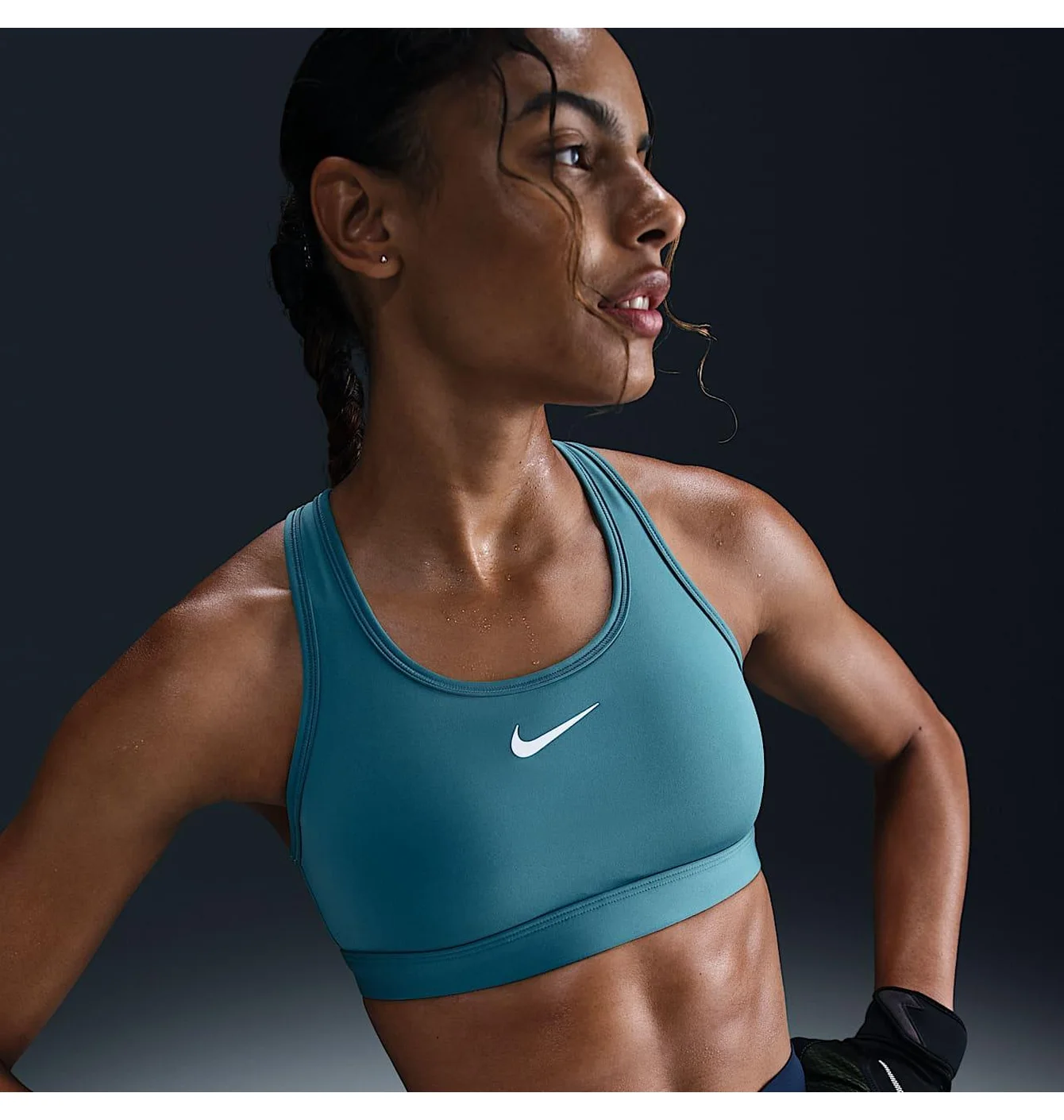 Топ жіночий Nike Swsh Med Spt Turquoise DX6821-006