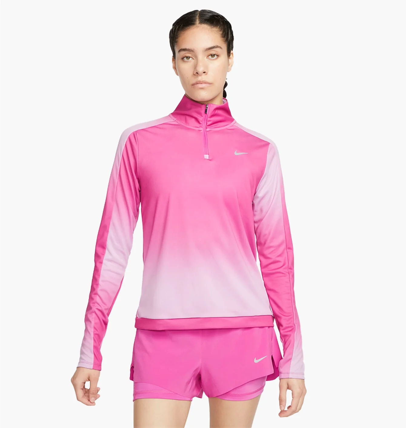 Лонгслів жіночий Nike Dri-Fit Swoosh Pink DX0956-623