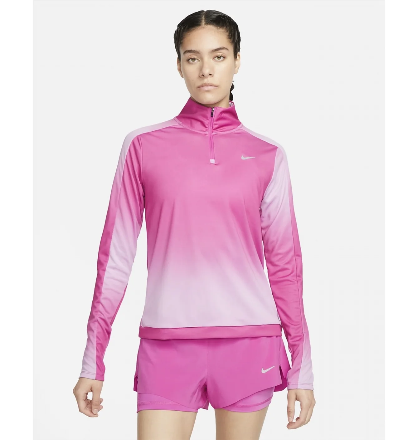 Лонгслів жіночий Nike Dri-Fit Swoosh Pink DX0956-623