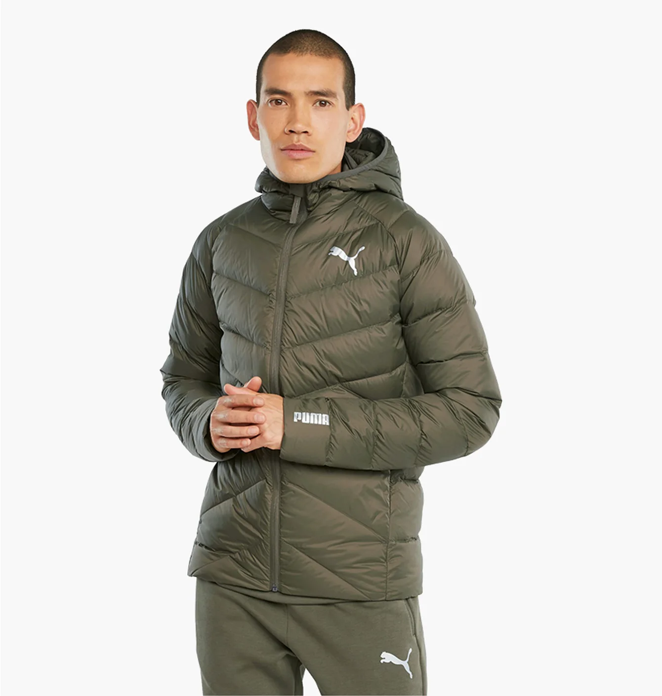 Куртка чоловіча Puma Pwrwarm Packlite Olive 587703-44