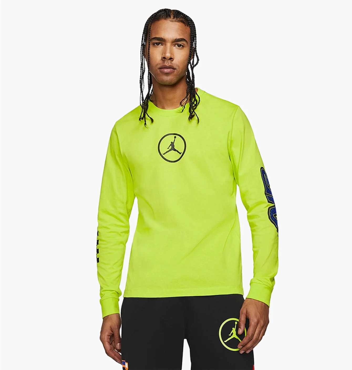 Лонгслів чоловічий Air Jordan Sport Dna Longsleeve T-Shirt Green Cv3000-389